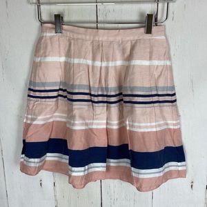 Chelsea 28 | Pink Blue Striped Mini Skirt